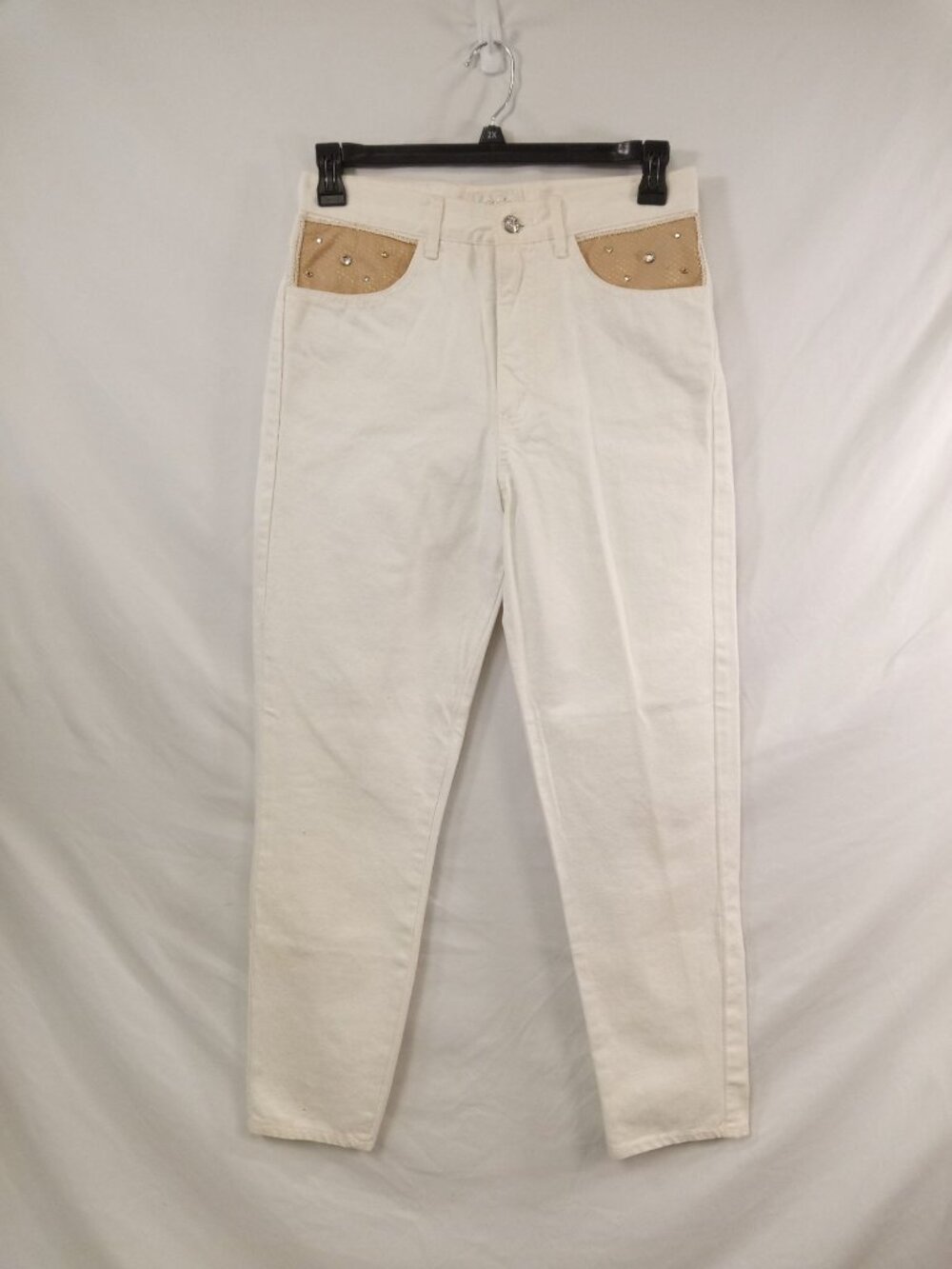 NWT Vintage Cache' Women's Cream High Rise Jeans Size 14